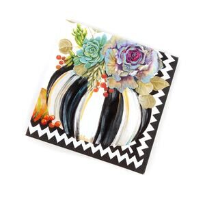 Brand New Mackenzie-Childs Autumn Naturals Cocktail Paper Napkins